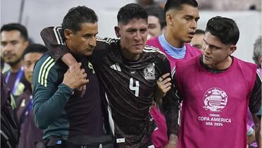 Edson Álvarez salió lesionado en el partido ante Jamaica (Fuente: El Universal) 