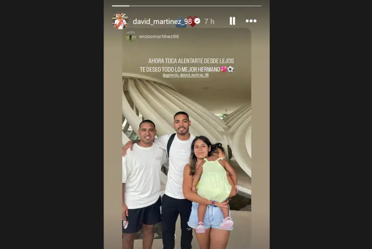 David Martínez se despide de Argentina en Instagram&nbsp;