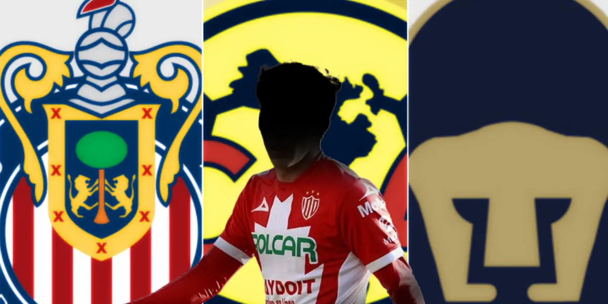 América, Chivas y Pumas con la silueta de Heriberto Jurado