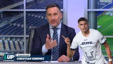 Chaco Giménez en Fox Sports y Guillermo Martínez con Pumas