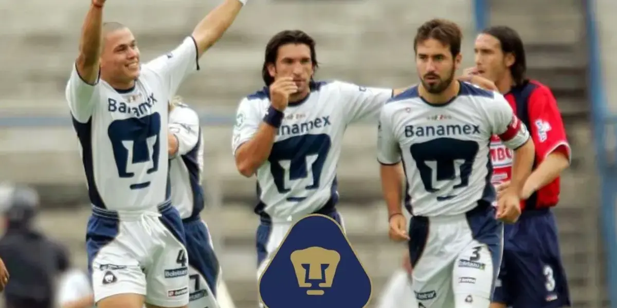 Darío Verón, Joaquín Beltrán y Francisco Fonseca con Pumas 2024