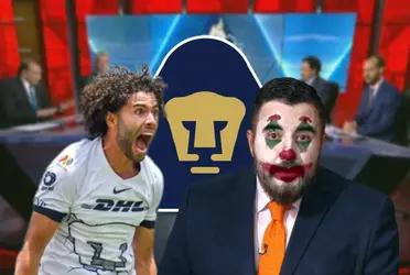 El polémico comentarista de ESPN tiene que recurrir a Pumas para generar atención