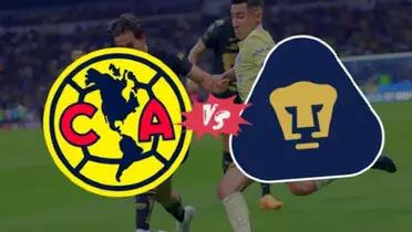 Escudos de Pumas y América con Luis Fuentes