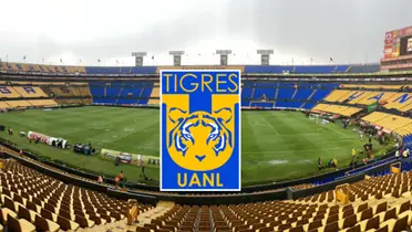 Estadio Universitario con escudo de Tigres