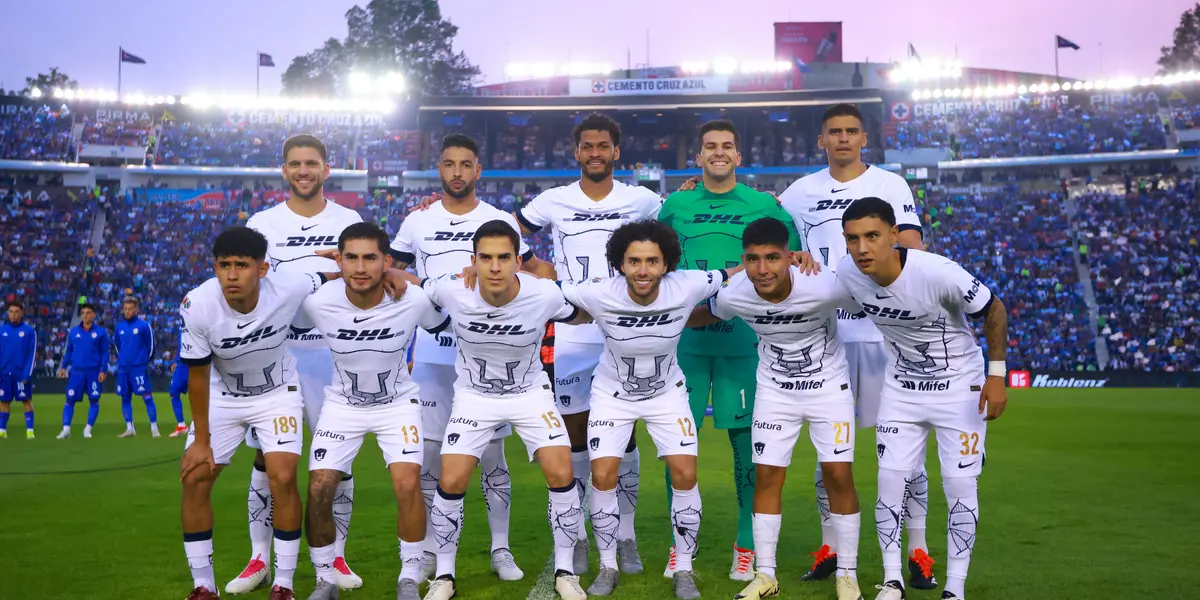Foto oficial de Pumas ante Cruz Azul