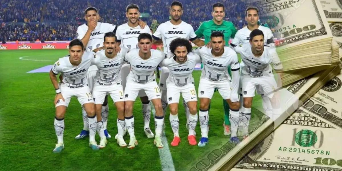 Foto oficial Pumas con dinero