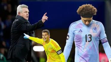 Guillermo Ochoa, Javier Aguirre, Julio González | Foto: Getty y Mexsport