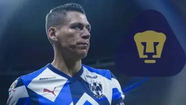 Héctor Moreno con Rayados con escudo de Pumas