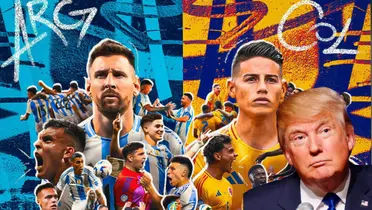 Lionel Messi con Argentina y James Rodríguez con Colombia, Donald Trump