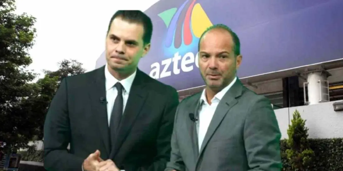 Luis García y Christian Martinoli en TV Azteca