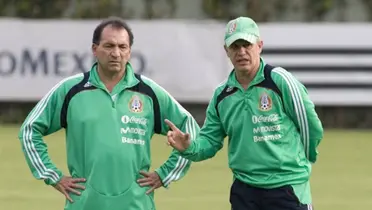Mario Carrillo y Javier Aguirre con Selección Mexicana