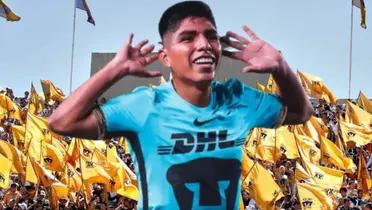 Piero Quispe con Pumas