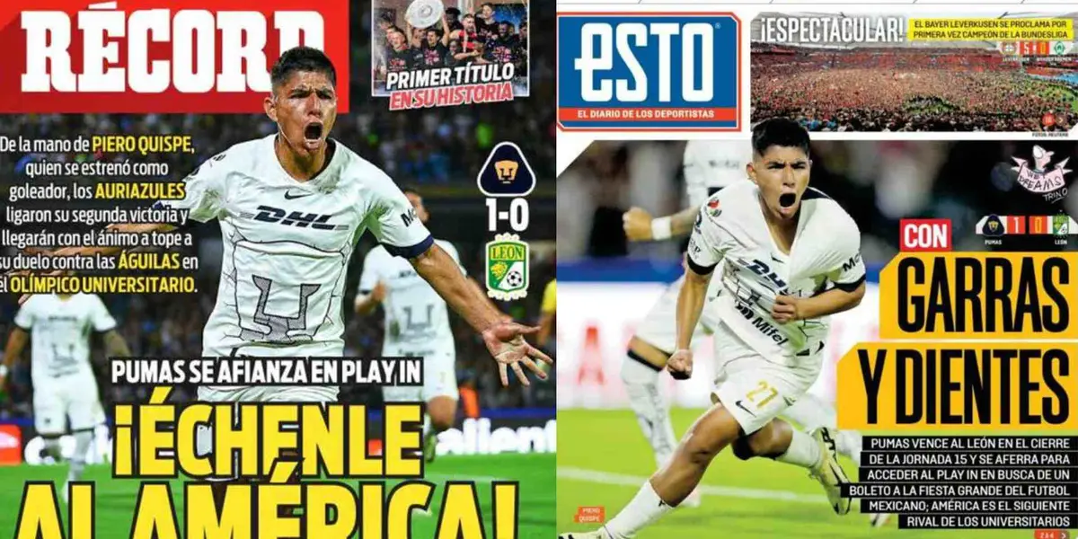 Piero Quispe en las portadas de los periodicos México
