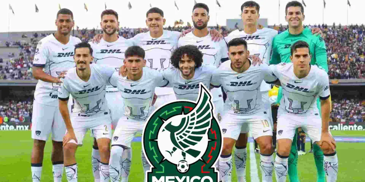 Pumas foto oficial, escudo de la Selección Mexicana