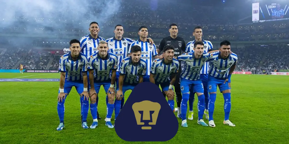Rayados Foto Oficial con escudo de Pumas