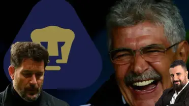 Tuca Ferretti, Gustavo Lema con Pumas y Álvaro Morales | Foto: ESPN y Mexsport