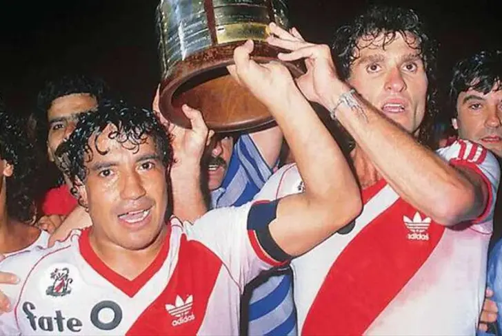 River Plate festejando la Copa Libertadores de 1986 / Foto: Web