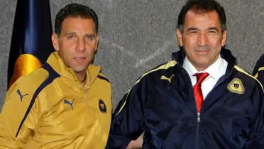 Alberto García Aspe y Mario Carrillo con Pumas