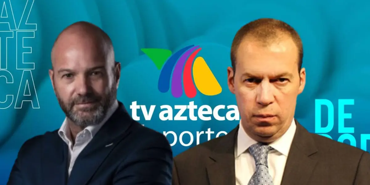 André Marín y Luis García en TV Azteca | Foto: TV Azteca y Récord