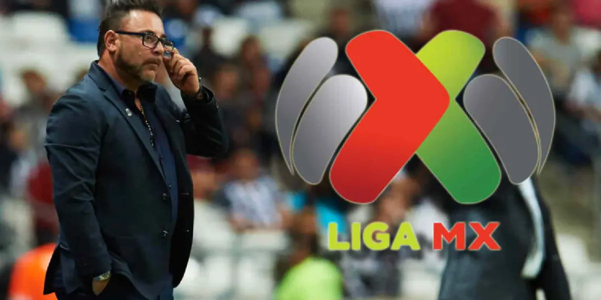 Antonio Mohamed y logo de la Liga MX