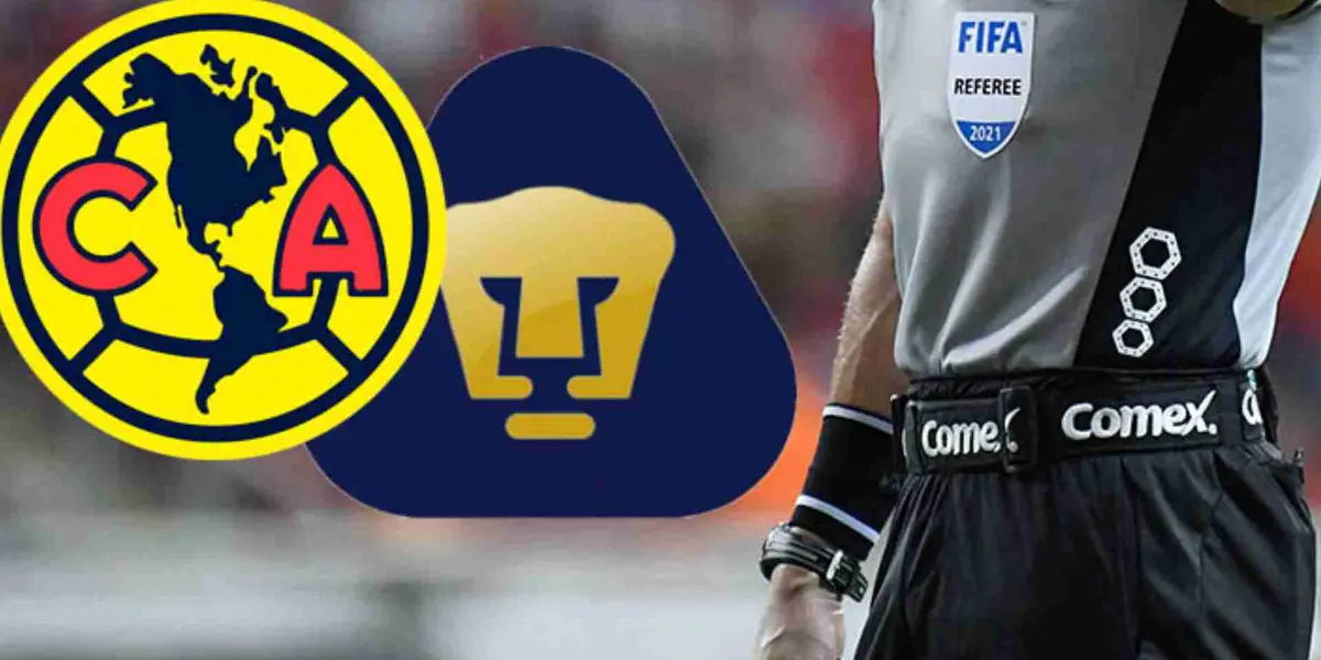 Árbitro América vs Pumas 