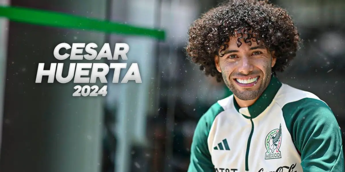 César Huerta con la Selección Mexicana