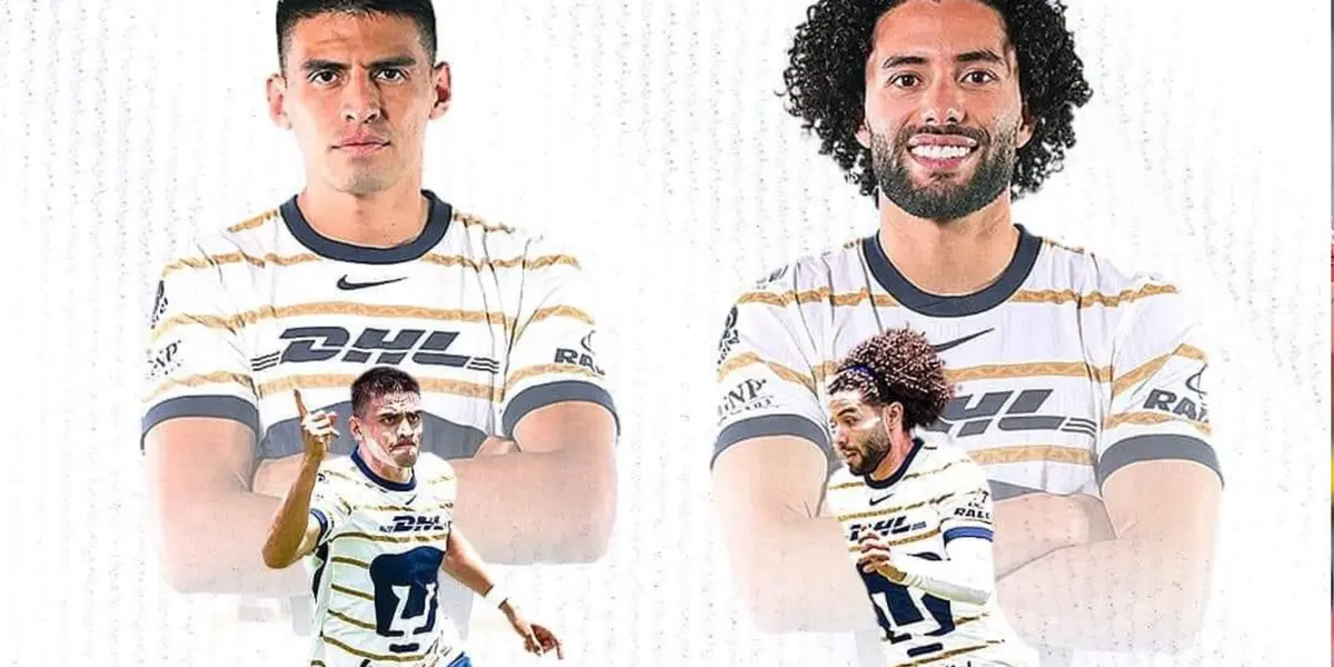 César Huerta y Guillermo Martínez con Pumas | Foto: PumasRebel FB