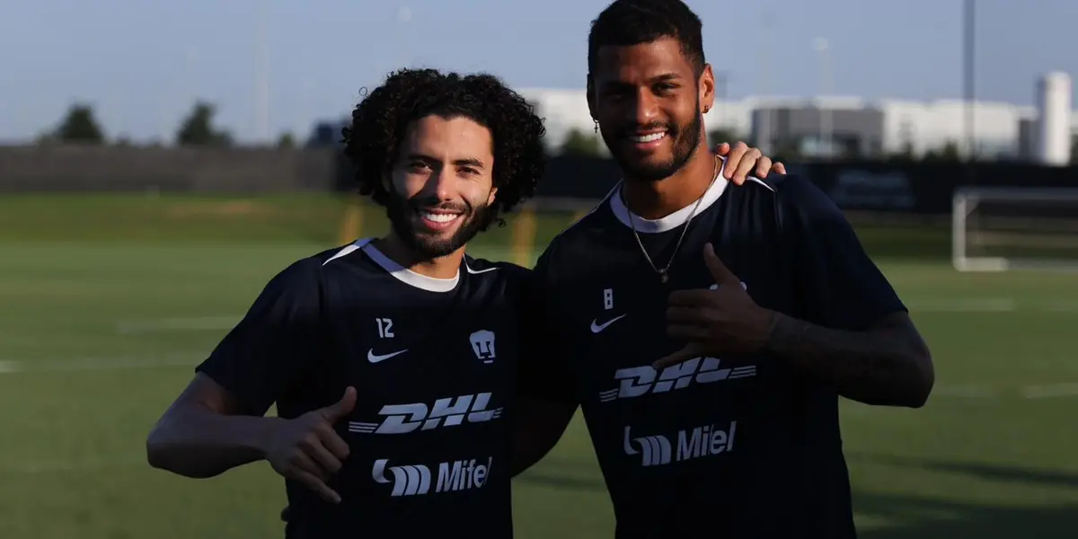 César Huerta y José Caicedo / Foto: @PumasMX