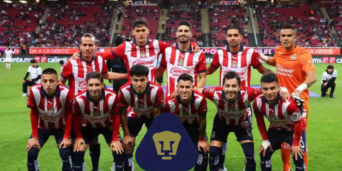 Chivas foto oficial en el Estadio Akron, Ricardo Marín