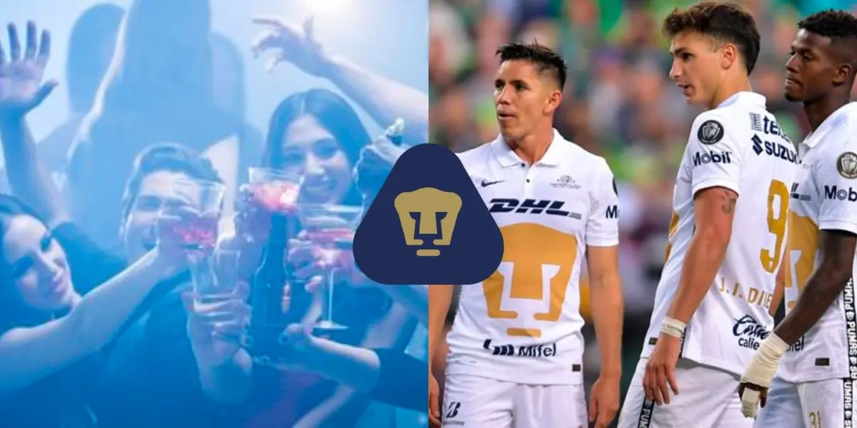 Conoce las figuras de Pumas que se fueron de fiesta tras perder ante Chivas.