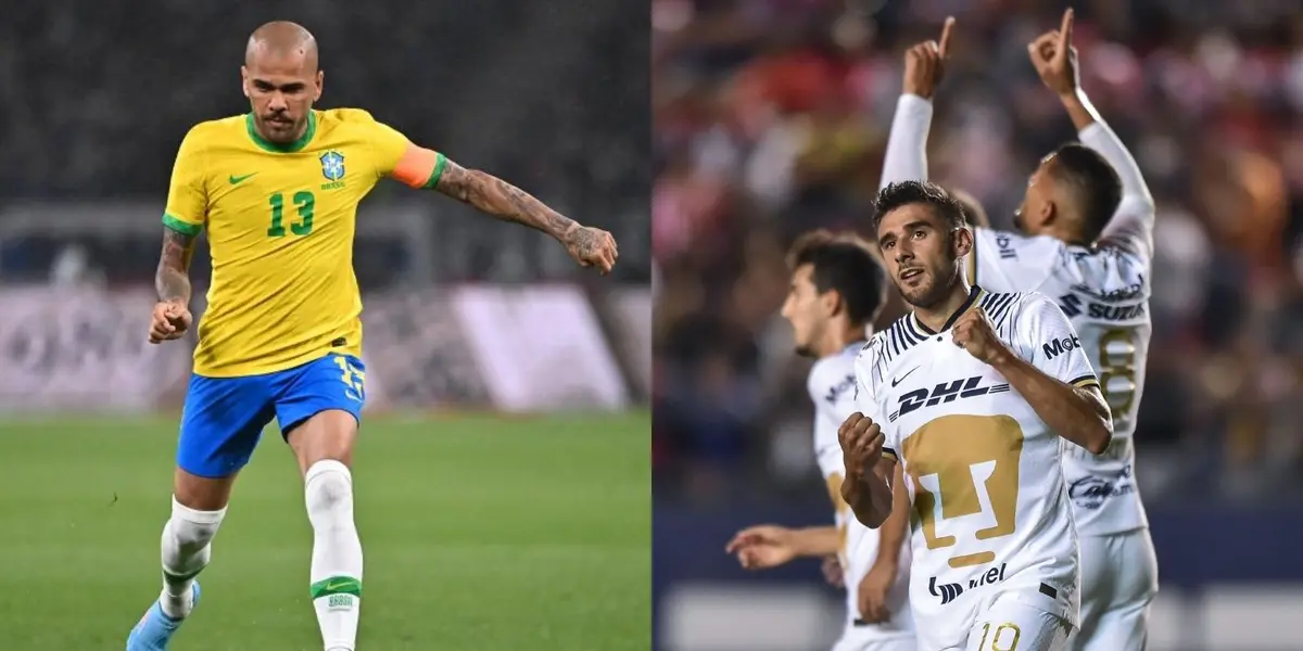 Dani Alves, actual jugador de Pumas, acudió a Qatar para representar a su selección y a la institución universitaria