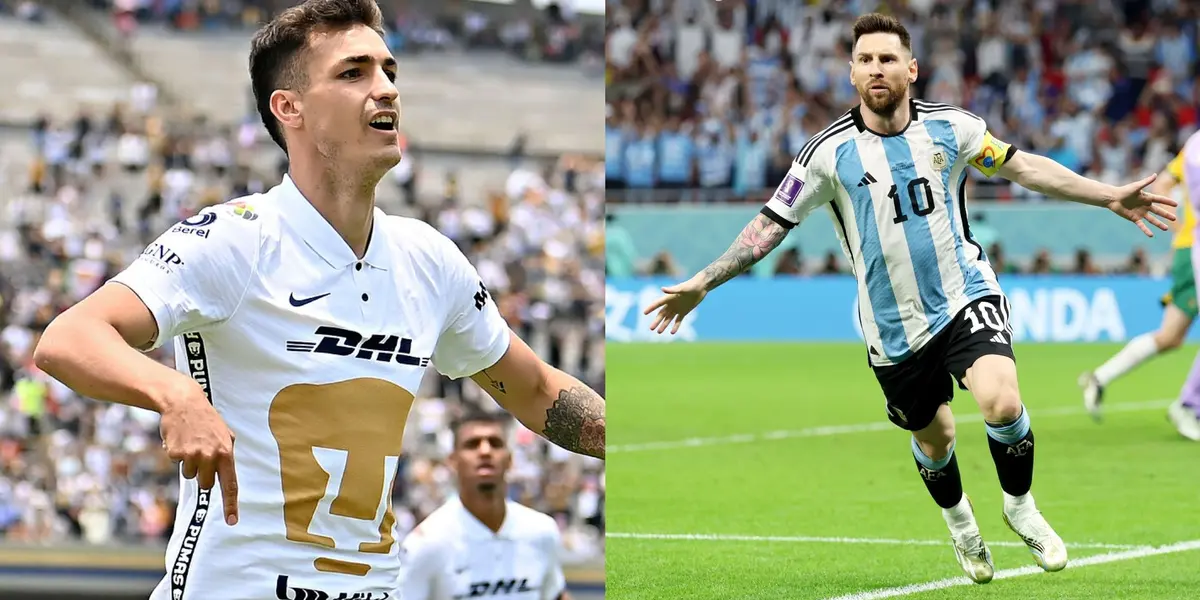 Después de la victoria de Argentina en semifinales, el delantero de Pumas elogió la actuación de Messi en Qatar