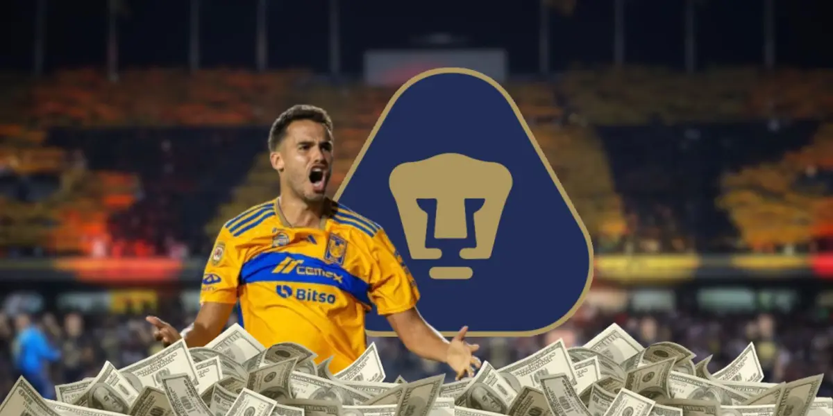 Diego Reyes durante un partido con los Tigres en Nuevo León