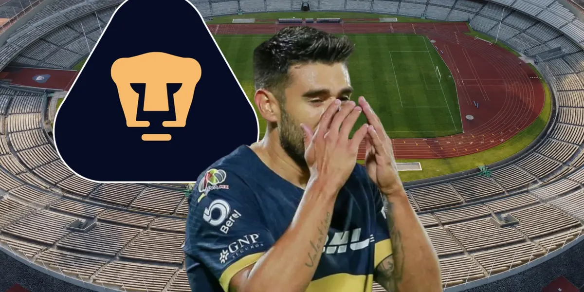 Eduardo Salvio con Pumas / Foto: Luis Estrello