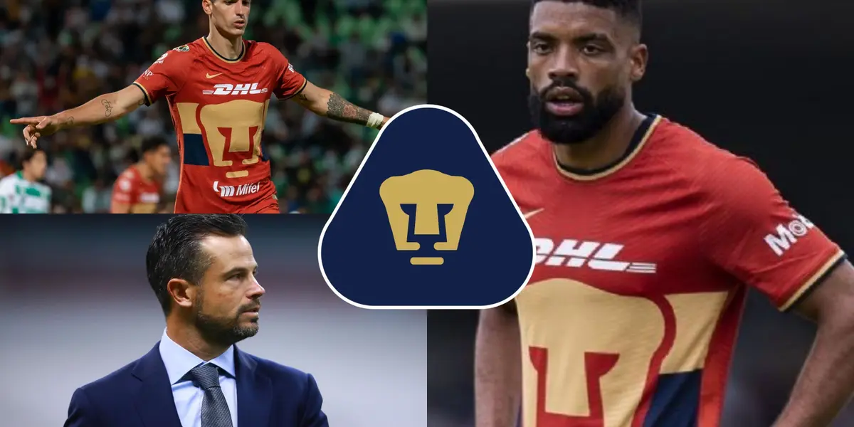 El estratega de Pumas está evaluando la permanencia de estos dos delanteros felinos