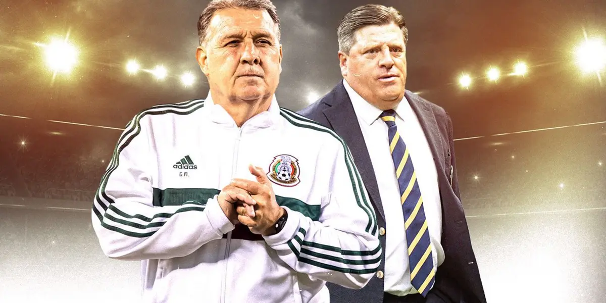 Gerardo Martino y Miguel Herrera en la Seleccion Mexicana