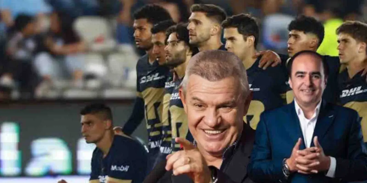 Javier Aguirre, David Medrano y Pumas | Foto: Jorge Castro TV Azteca, Getty y Mexsport