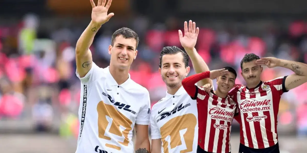 Juan Ignacio Dinenno, Alan Mozo, Fernando Beltrán | Foto: IMAGO 7 y Chivas X