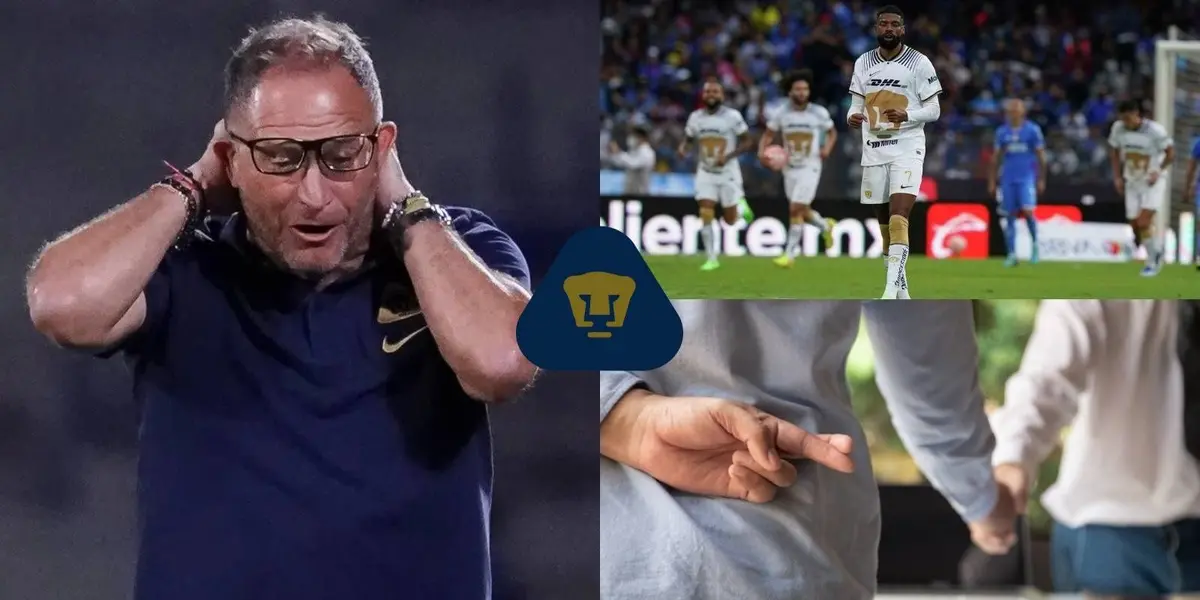 Lillini comandó a Pumas al desastre, pero un jugador también le falló