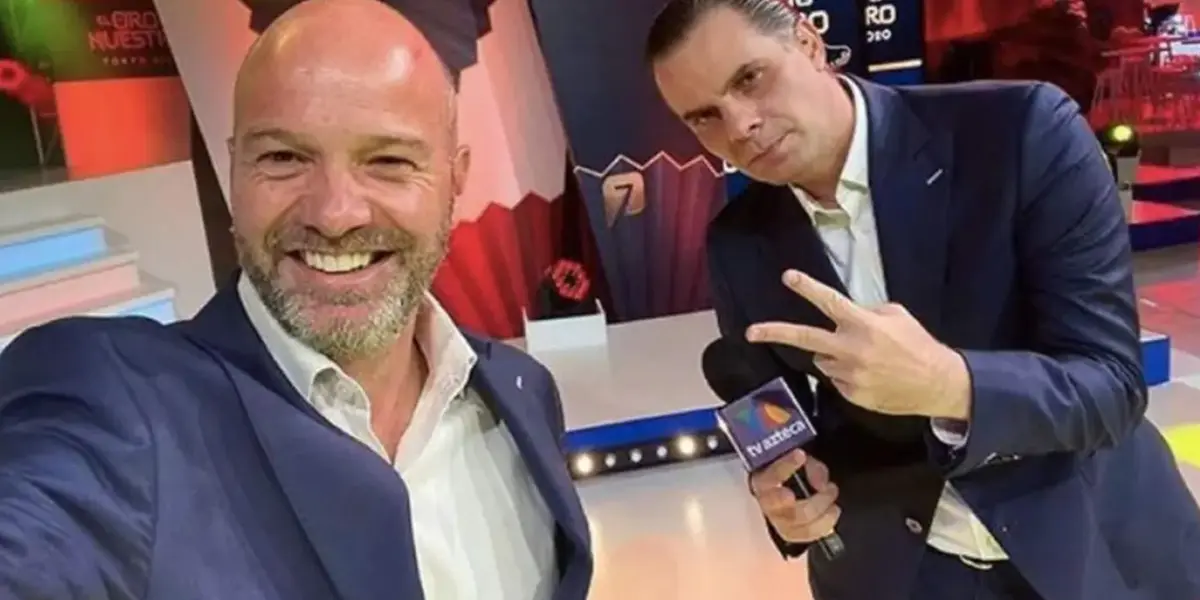 Luis García y Christian Martinoli en TV Azteca