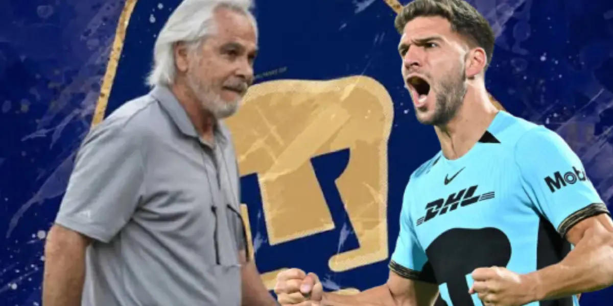 Miguel Mejía Barón y Lisandro Magallán con Pumas