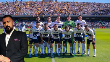 Morales y jugadores de pumas/FOTO: x Pumas