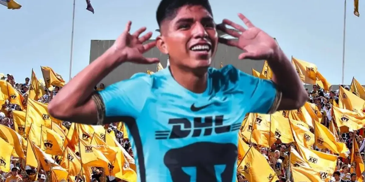 Piero Quispe con Pumas