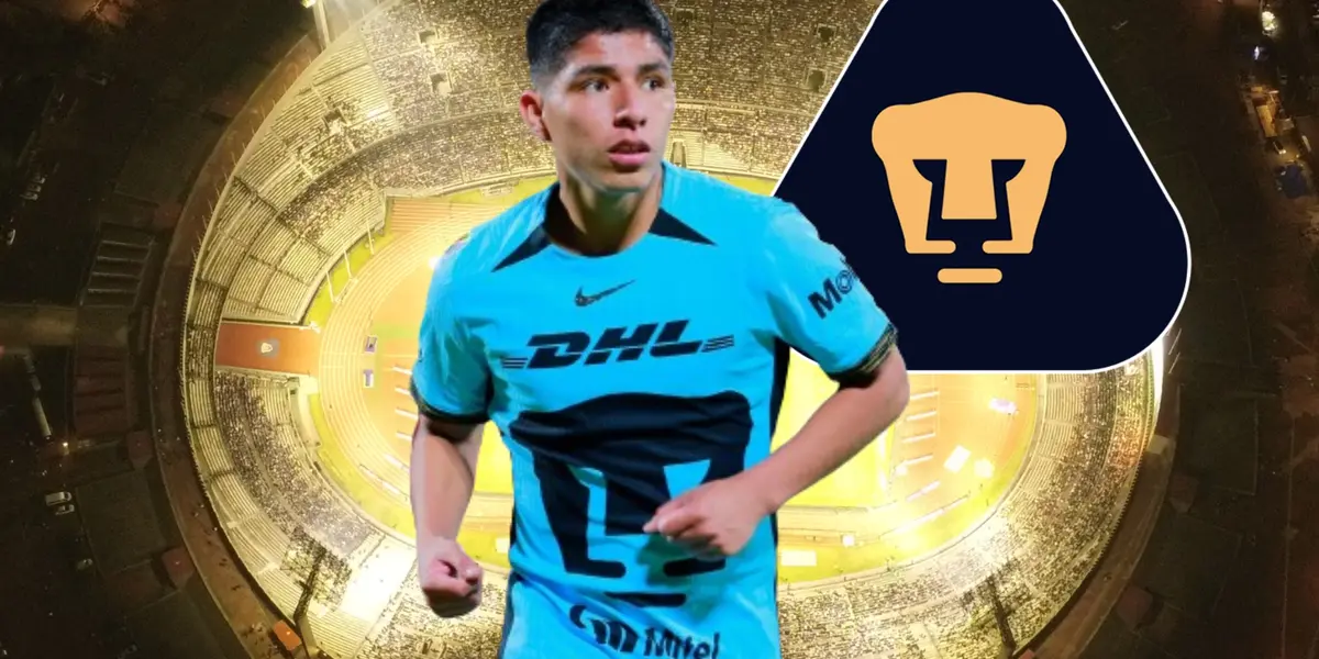 Piero Quispe con Pumas / Foto: Luis Estrello