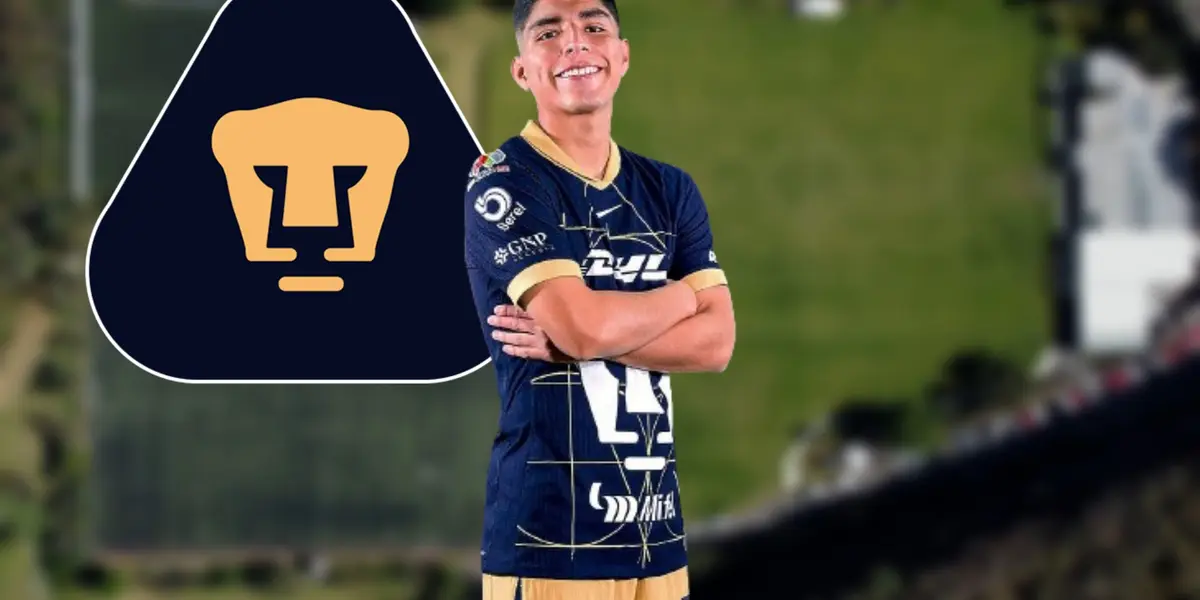 Piero Quispe con Pumas / Foto: PumasMX