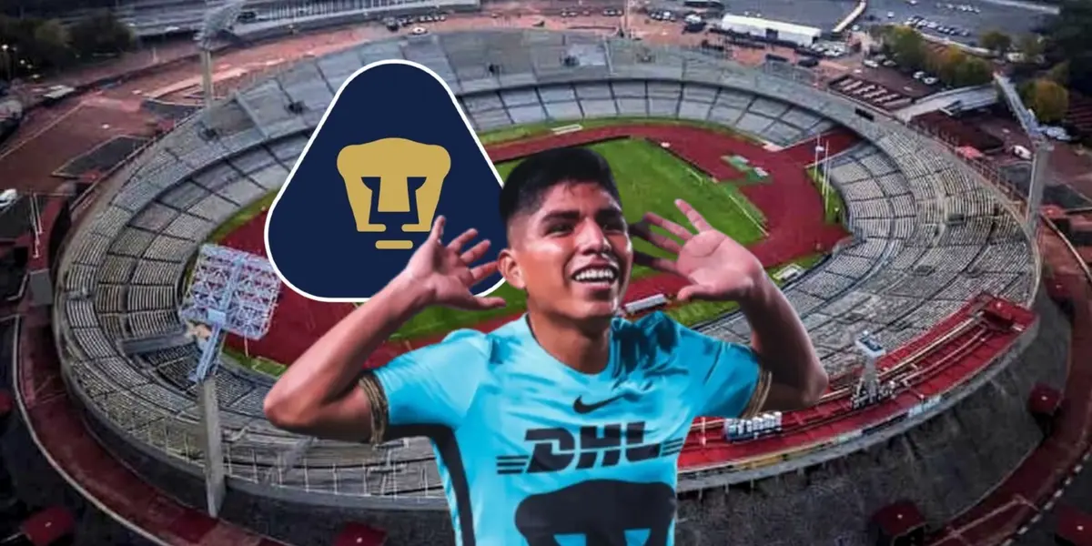 Piero Quispe con su primera titularidad en Pumas