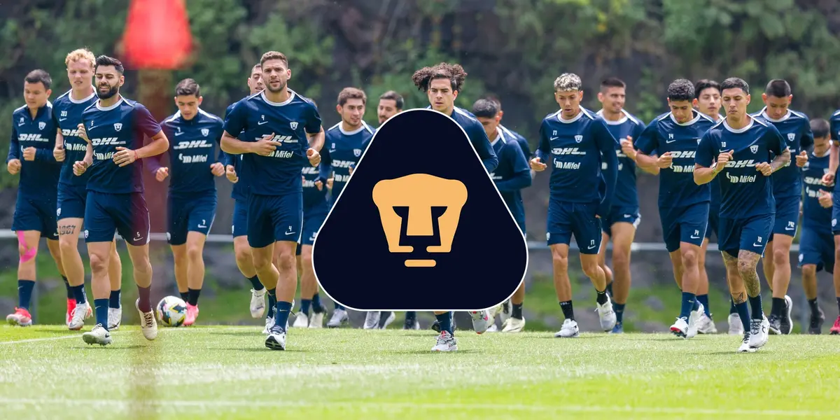 Pumas entrenando para el partido vs Juárez / Foto: Pumas MX