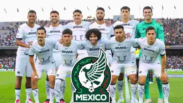 Pumas foto oficial, escudo de la Selección Mexicana