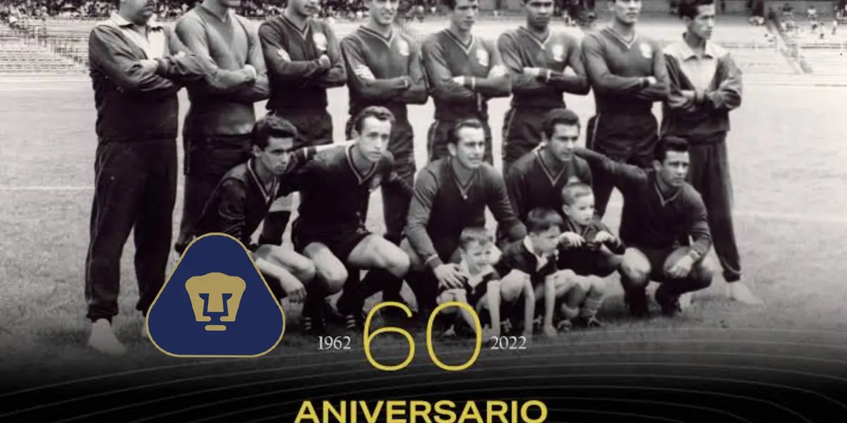  Pumas lleva 60 años de Pumas en Primera División y así lo  celebraron.