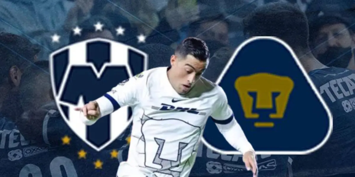 Rayados vs Pumas y Rogelio Funes Mori | Foto: Rayados X y Mexsport